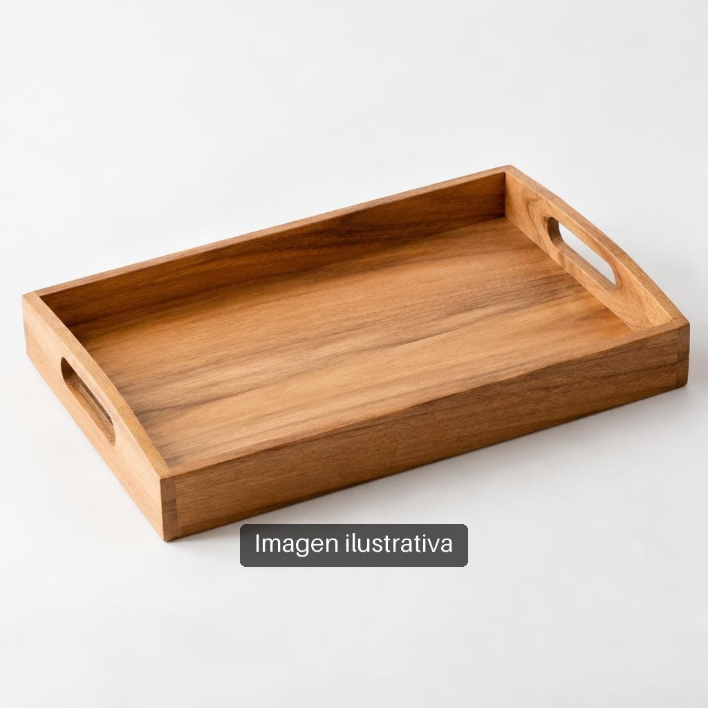 Bandeja de madera de paraíso
